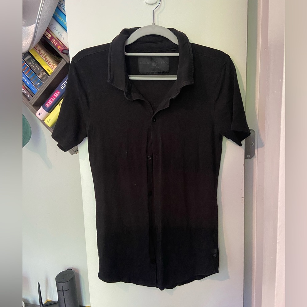 ASOS slim fit black short sleeve